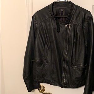 Faux leather torrid jacket